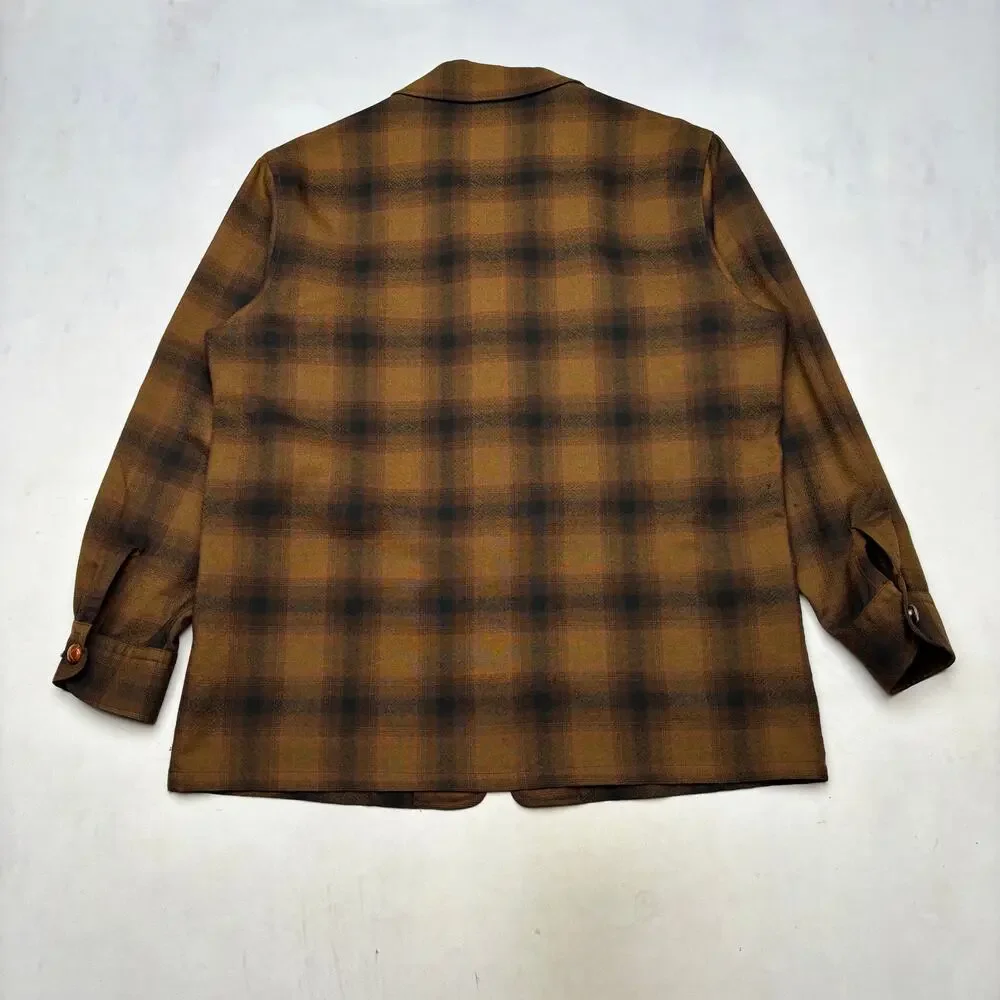 Vintage 90s RRL Double RL Ralph Lauren Shadow Plaid Blazer Jacket Men's L Wool